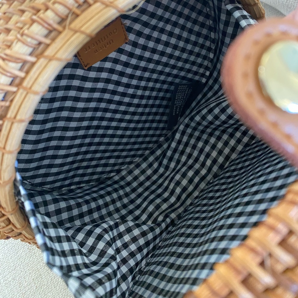 Urban Outfitters Circle Straw Crossbody Bag - Picture 3 of 5
